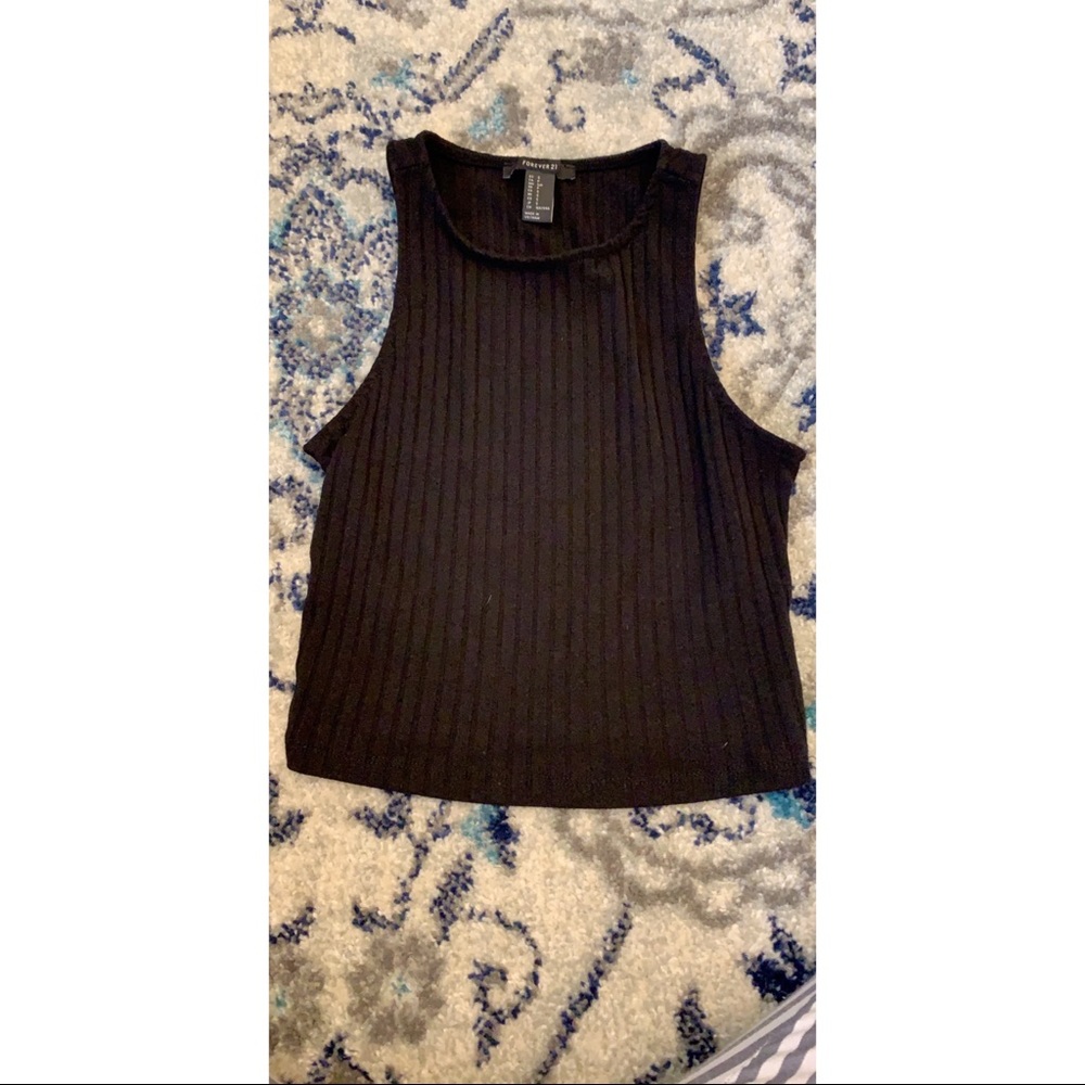 Black crop top